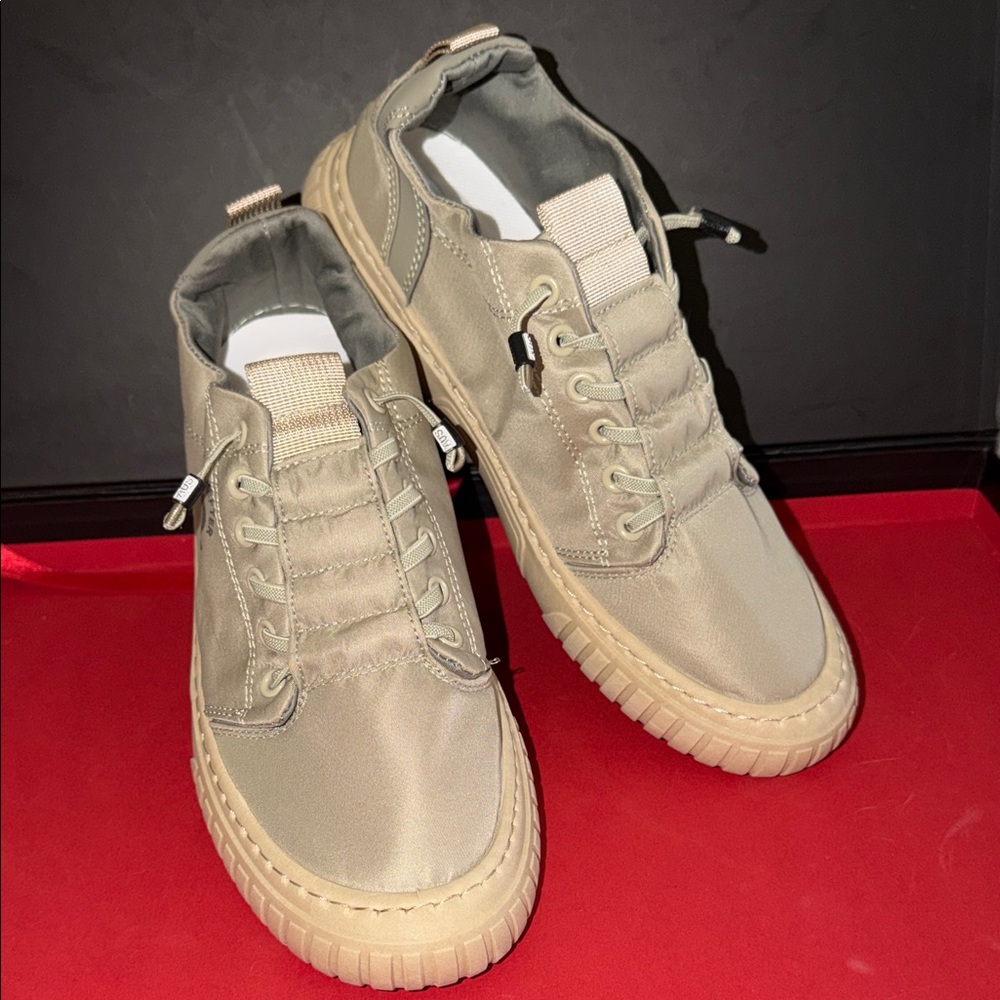 NWOB Stylish Light Olive Green Sneakers